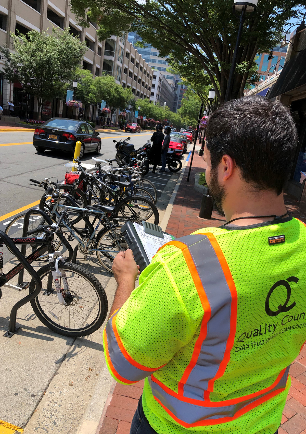Qualiy Counts performs curbside data collection