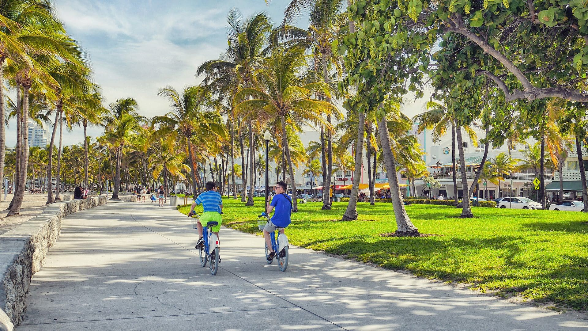 Bike path in Southeast Florida