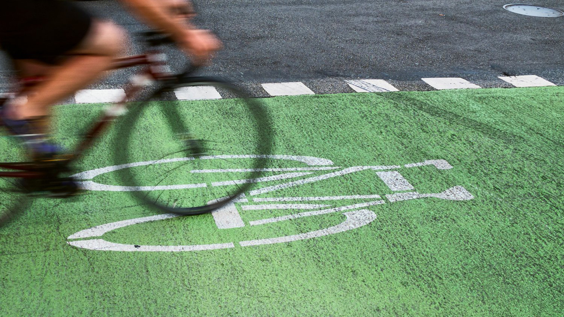 RIding a bike in a bike lane