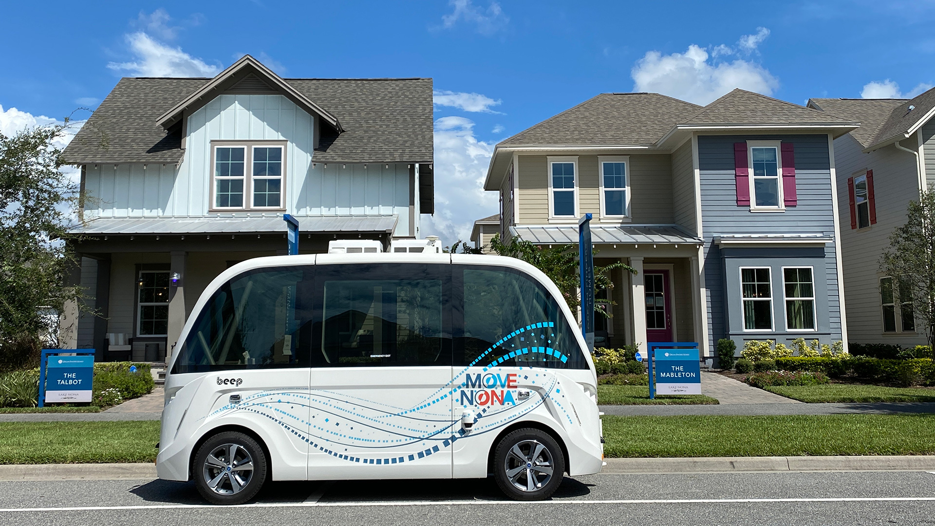 10-passenger automated shuttle in Lake Nona, Florida