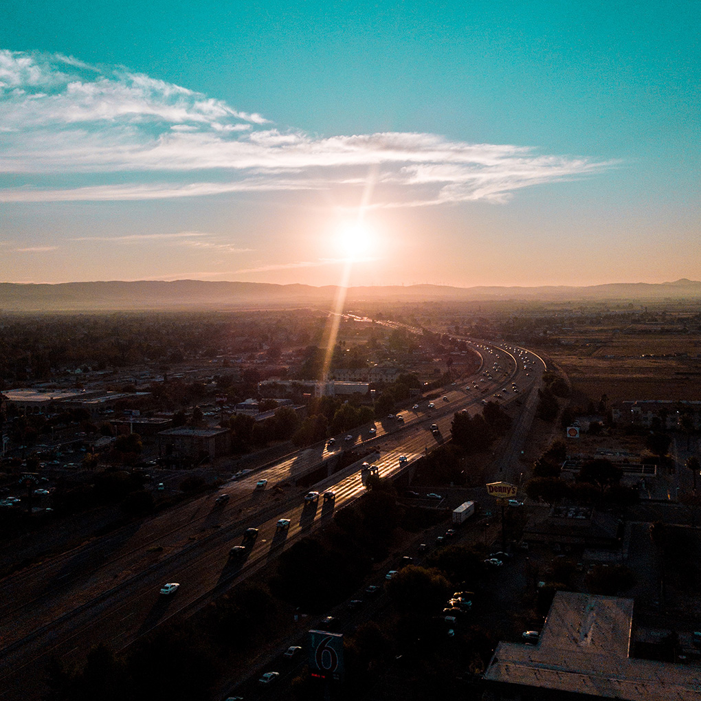 Freeway in Tracy, CA