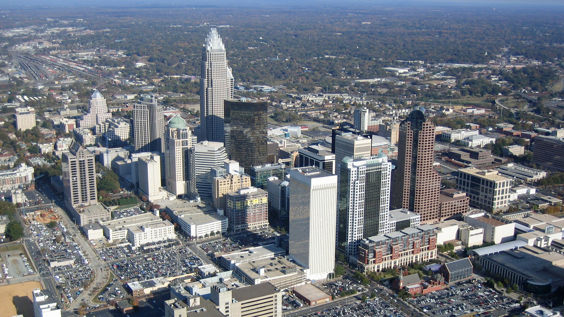 Aerial View of Charlotte, North Carolina