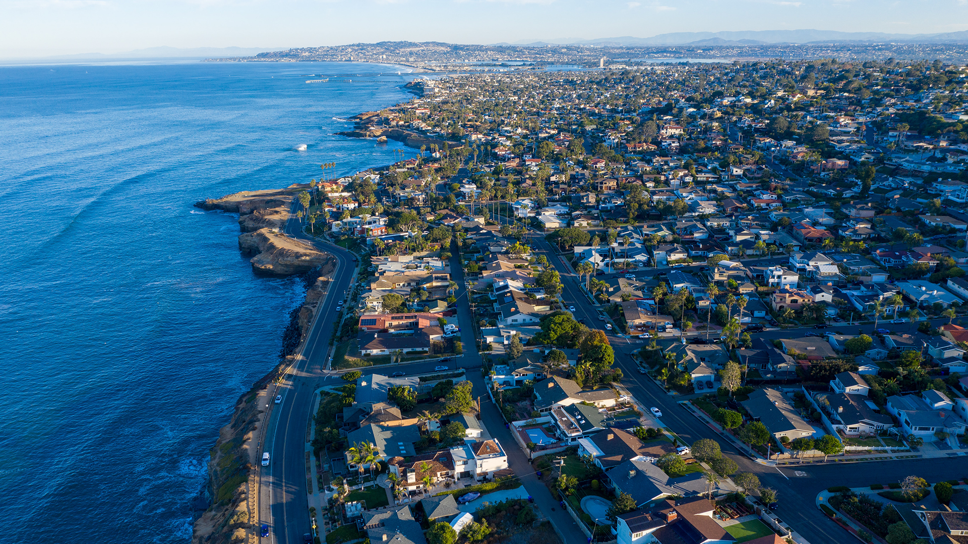 Aerial view of San Diego