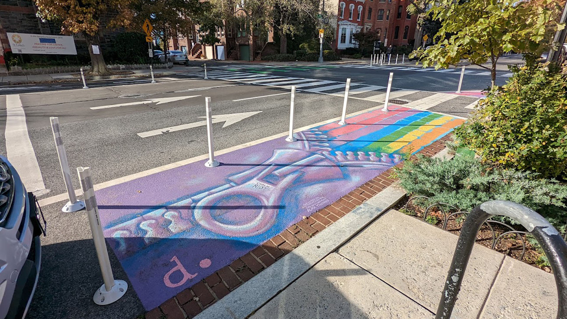 D.C. curb extension artwork