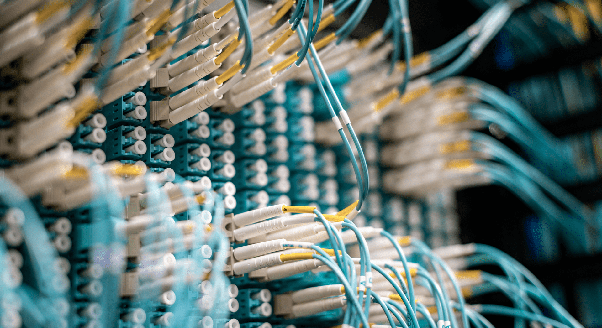 Fiber optic cables in switch board