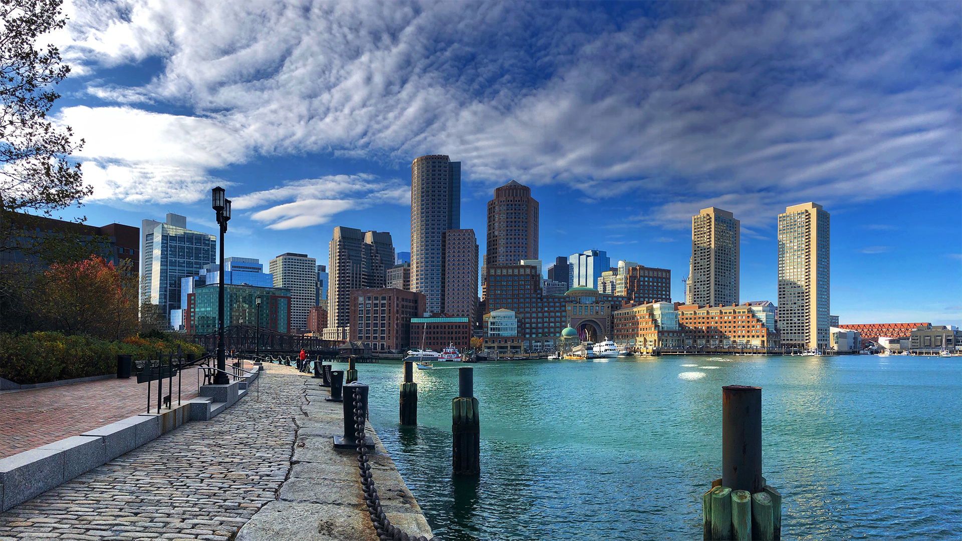 Boston seaport skyline