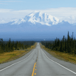 road in Mount Drum, Alaska