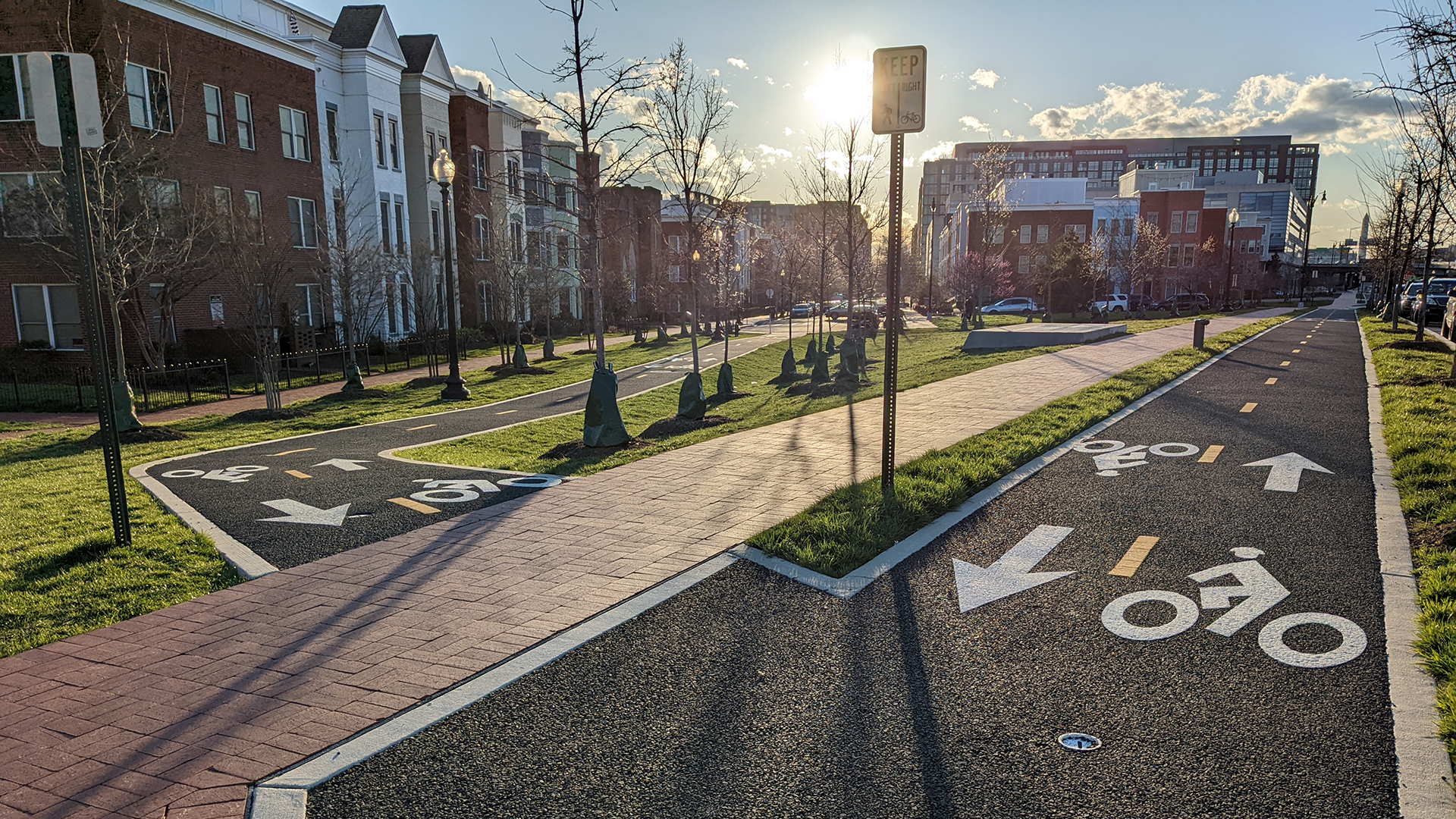 Two-Way Cycle Track in Washington DC