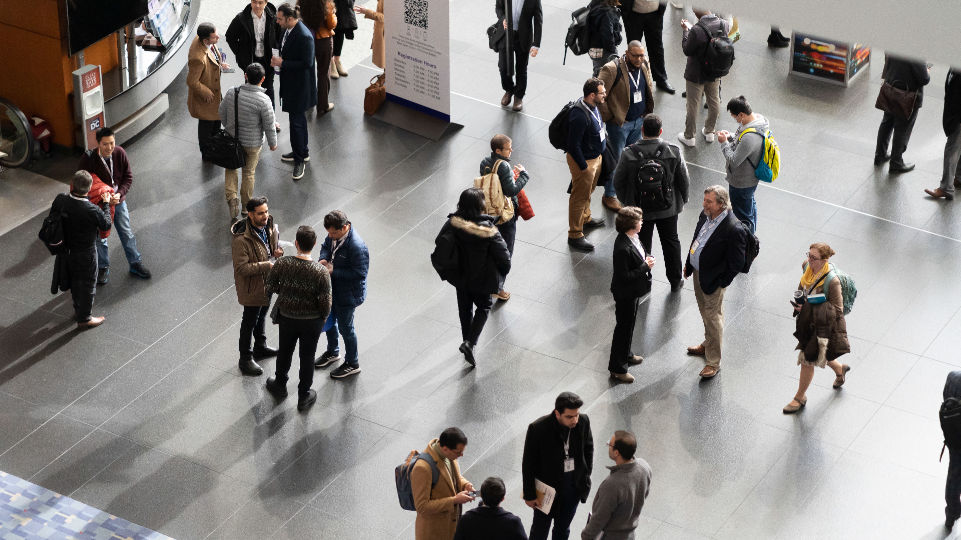 Overhead shot of attendees at the 2023 TRB Annual Meeting