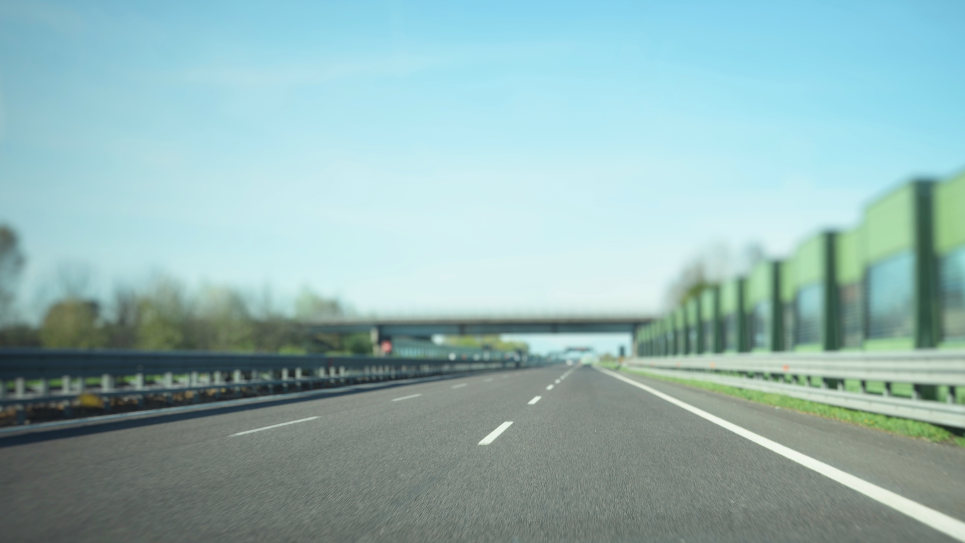 Close-up photo of empty highway