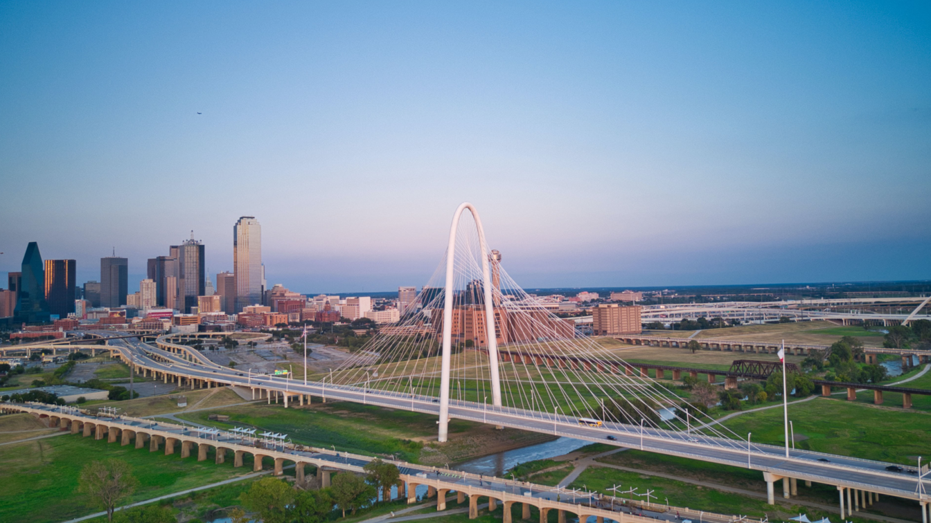 Bridge into Dallas, Texas