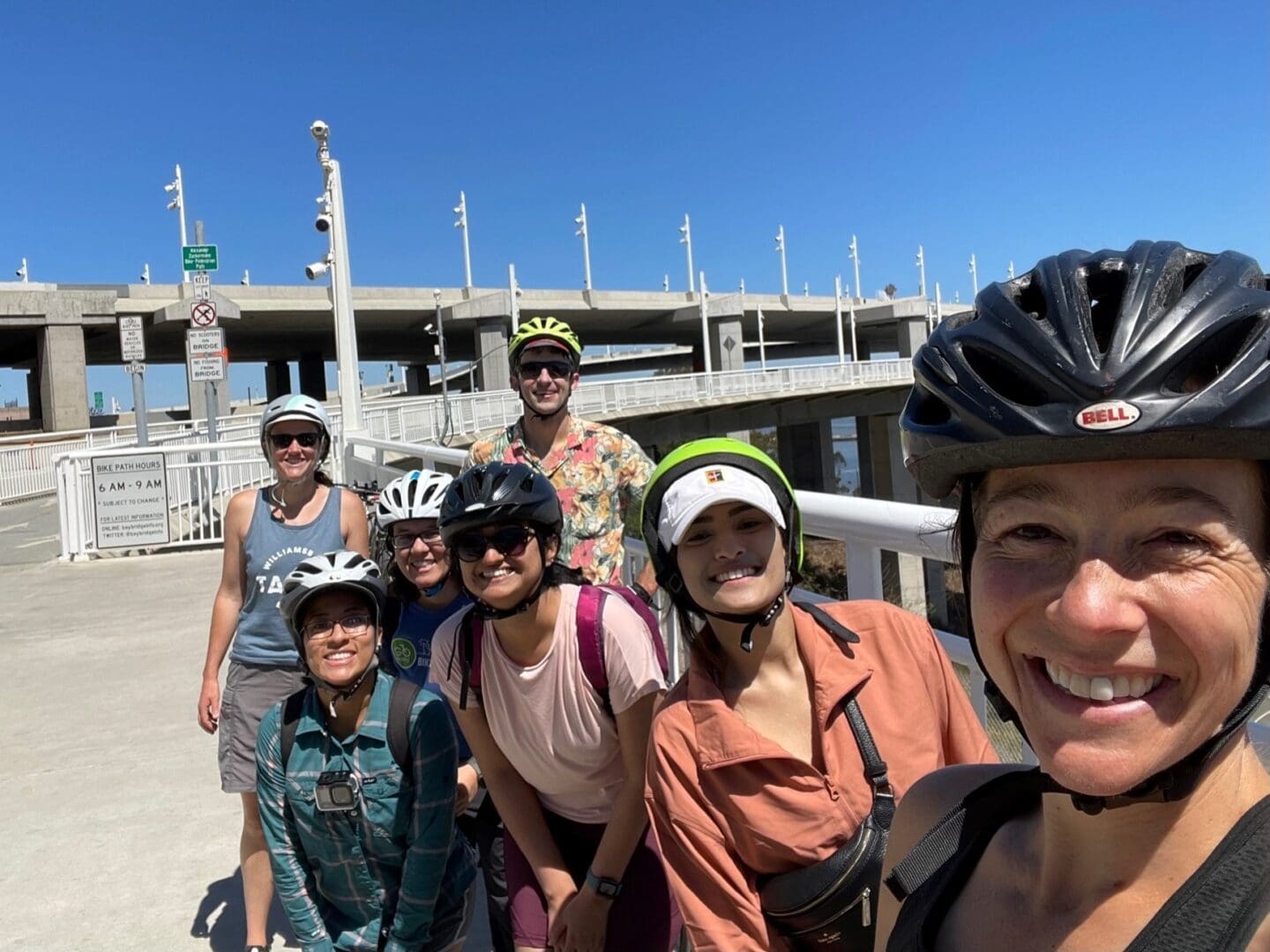 Group of Kittelson staff on a bike ride