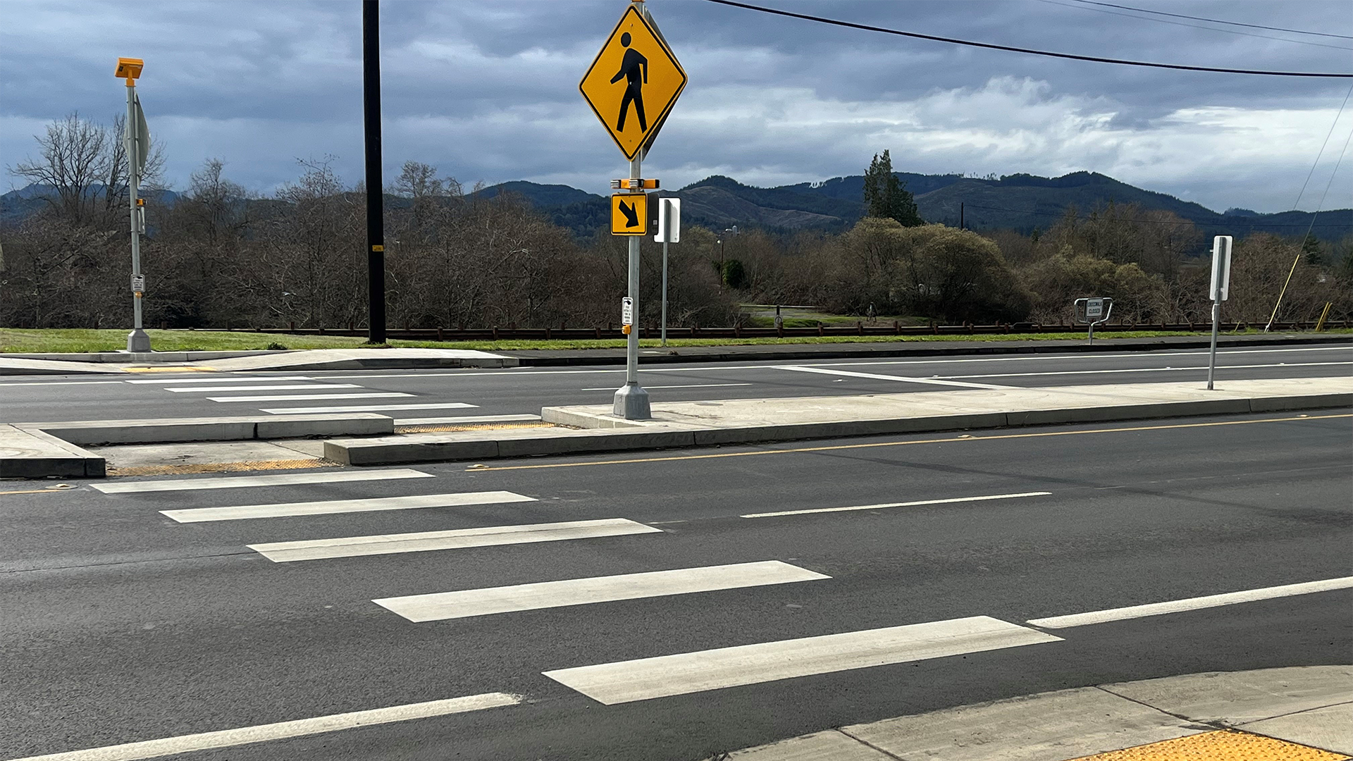 Photo of crosswalk in Coquille, OR