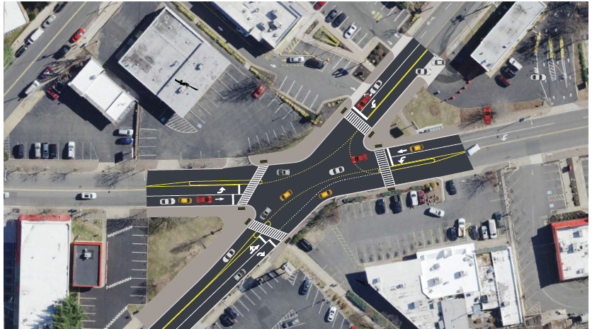 Concept rendering of intersection design.