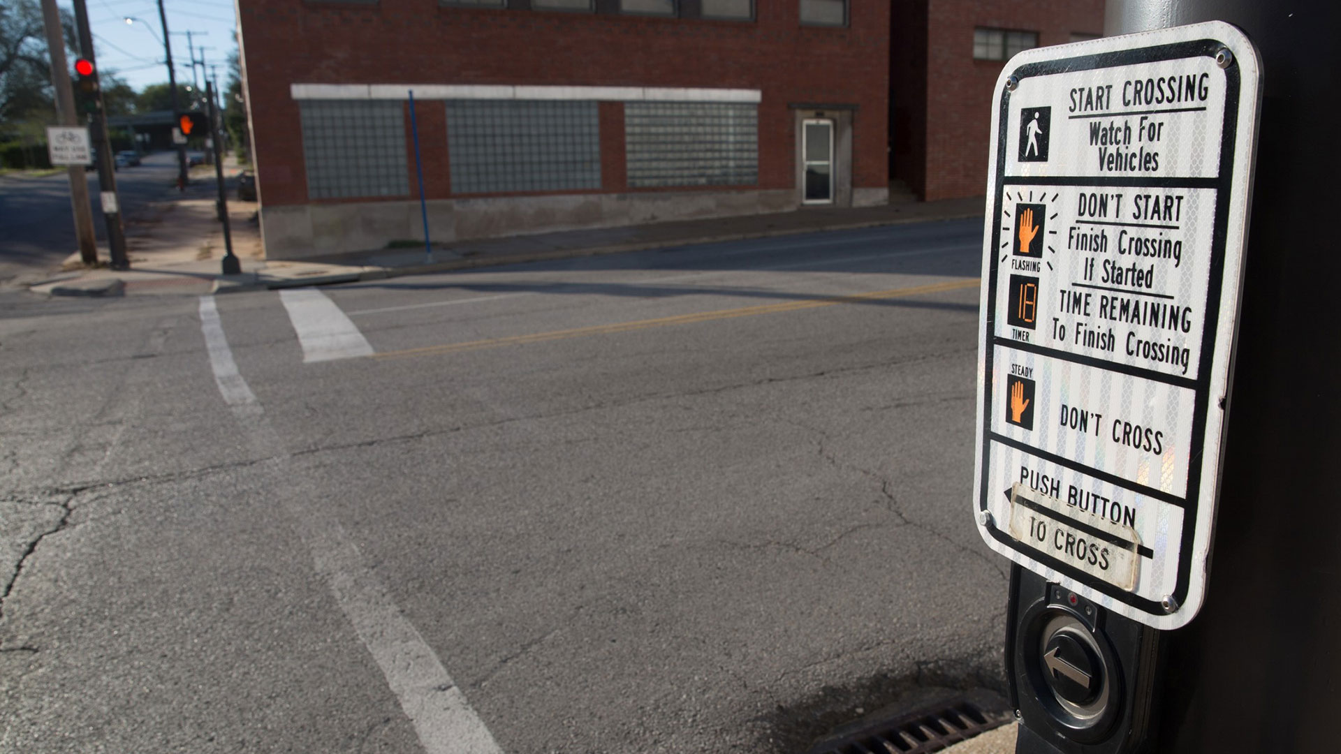 Pedestrian push button