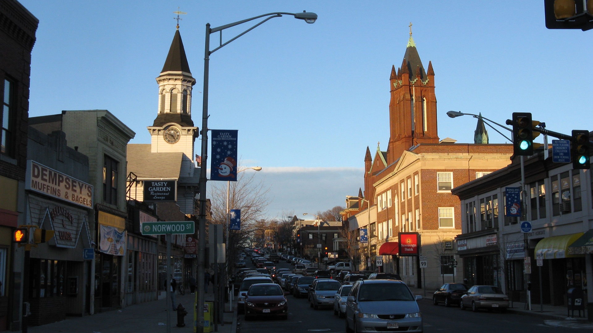 Photo of street in downtown Everett