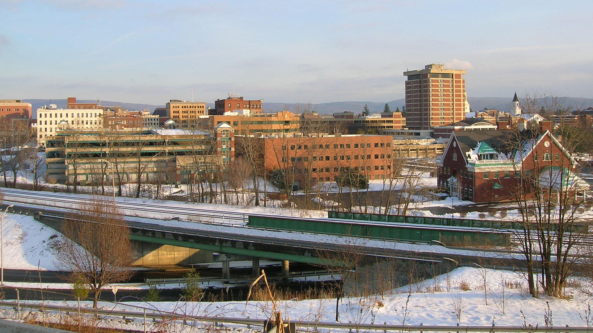 Photo of Pittsfield, MA on snowy day