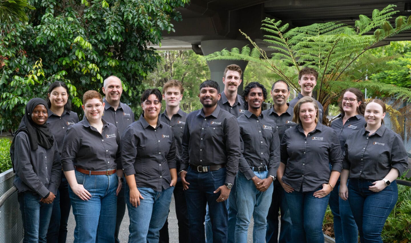 A group of people posing for a photo